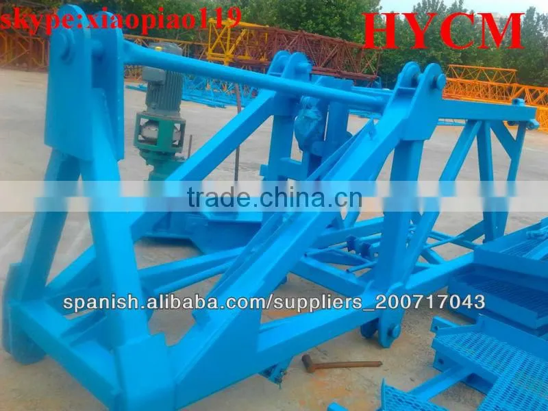 52m jib length hydralic telescopic Head-Top Tower Crane with 6t capacity