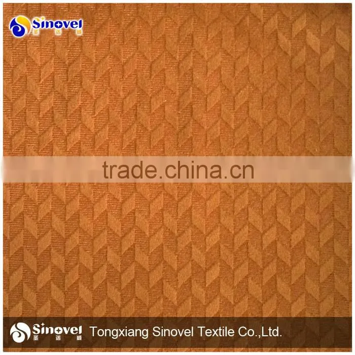 100% Polyester velvet for menswear/mens suit fabric