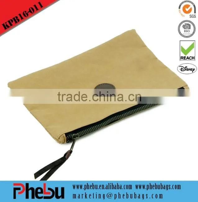 2016 newest kraft paper pen bags pencil storage case(KPB16-010)