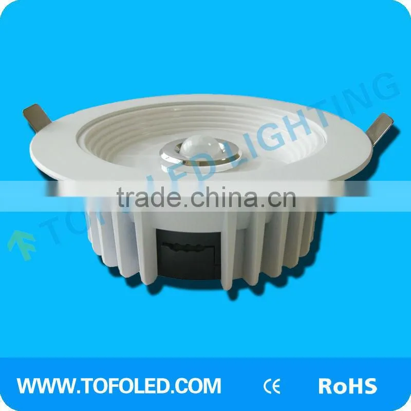 12w/15w pir sensor recessed indoor led down lighting (pure white)
