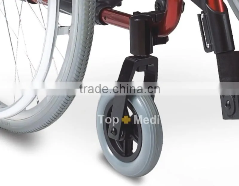 Rehabilitation Therapy Supplies popular light weight standard size handicapped aluminum wheelchair