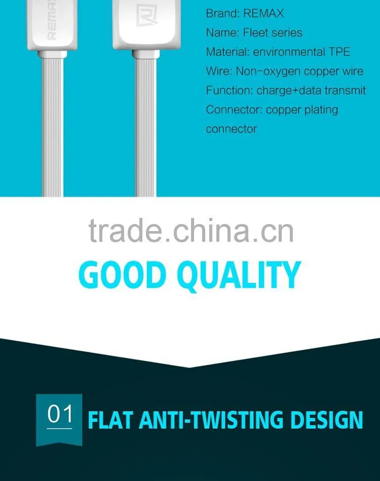 REMAX Fast Data Micro data charging USB cable for Android mobile Phone