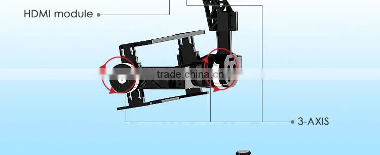 3 axis dslr sony brushless gimbal for professional quadcopter hexacopter and octocopter