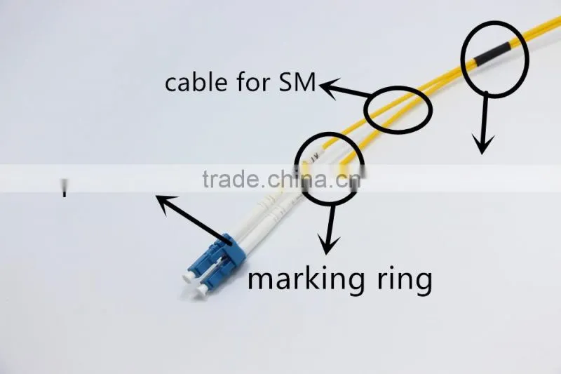 fiber optic SM DX LC-LC 45degree boot Patch lead