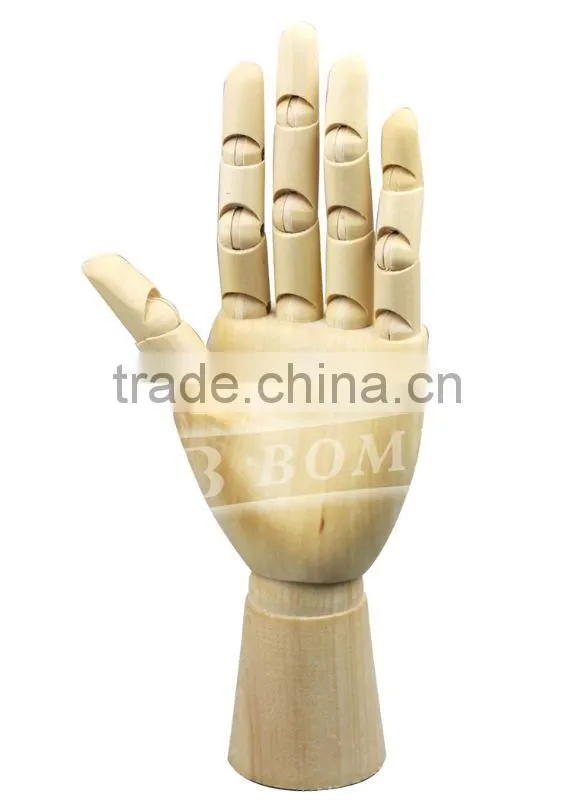 12" wooden male hand artist manikin