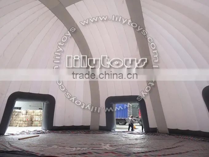 Top quality giant movable lead free sample camping tent inflatable dom tent