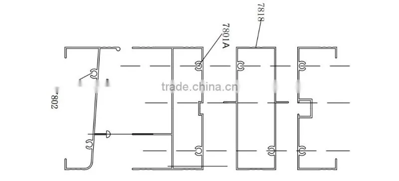 Aluminum Alloy Window and Door Profiles , Aluminum frame Profiles Price Per KG