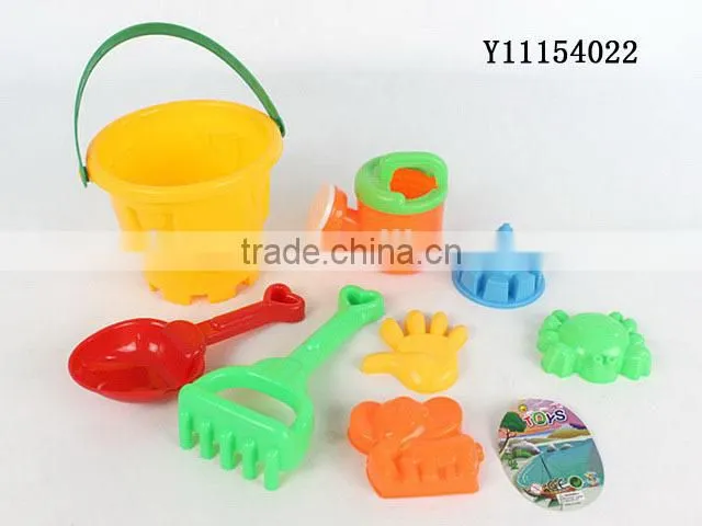 Summer Toys PP Plastic Beach Bucket Sand Beach Toys Set 4PCS with EN71