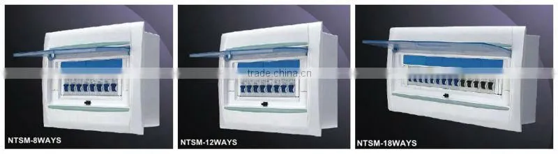 NTSM Series 4,6,8,12 Ways Plastic Electrical Distribution Box