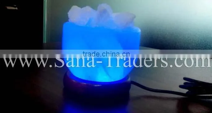 Bowl Salt Lamp - Crystal Lamp - USB Lamp - Salt Lamps - White Salt Lamp - Crystal Lamp