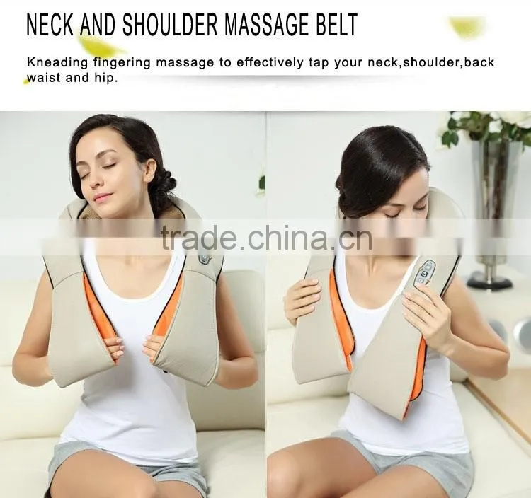 Shiatsu Kneading Neck and Shoulder Massager belt for car use