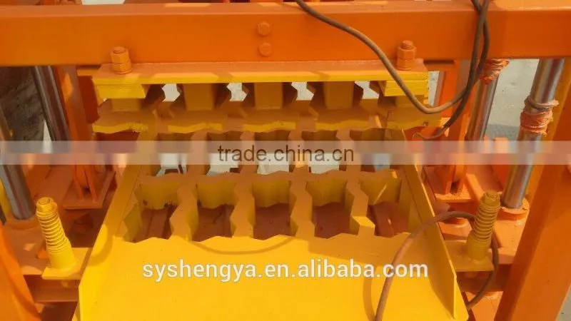 Shengya brand QTJ4-40B hydraform baking-free concrete clay block making machines China product
