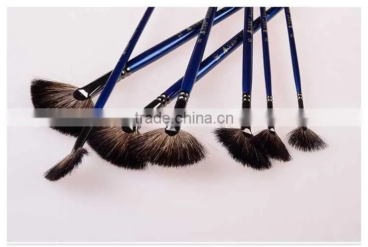 wholesale artist paint brush fan shape