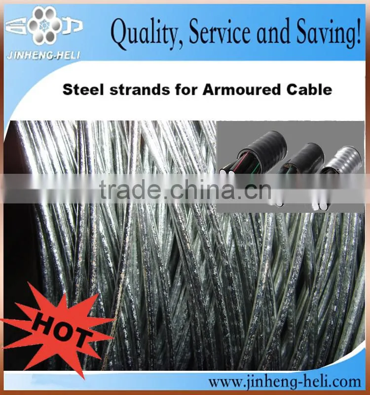 3/16 7/1.57mm astm a-475 galvanized steel guy wire