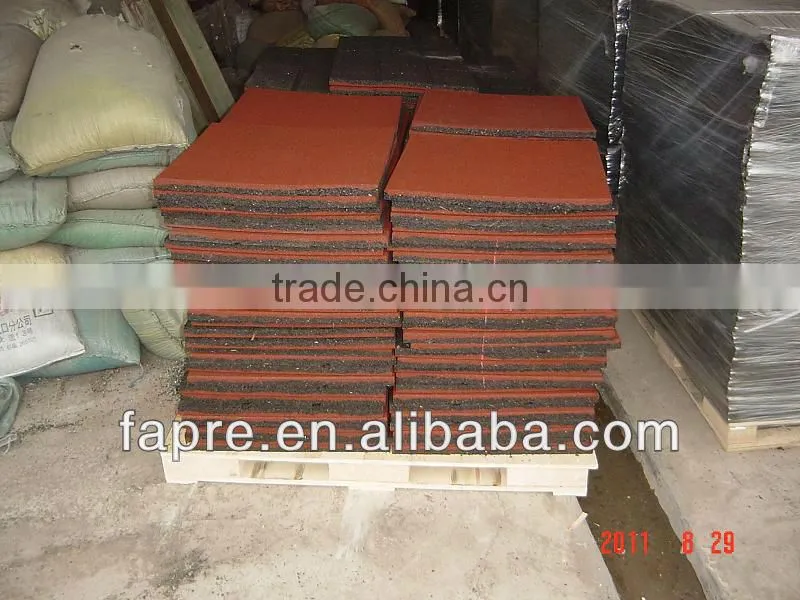Commercial Rubber Safety Tiles