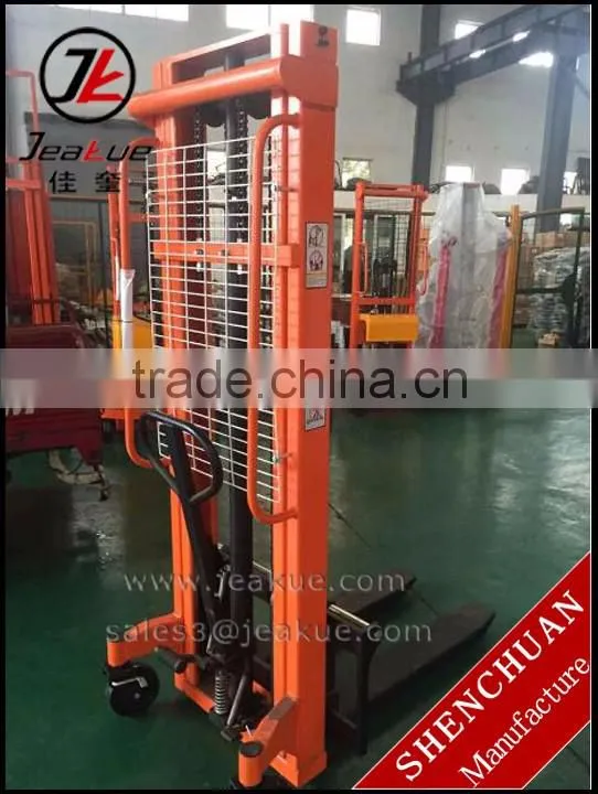 1000kgs 1500kgs 2000kgs Hand staker forklift Hydraulic manual stacker