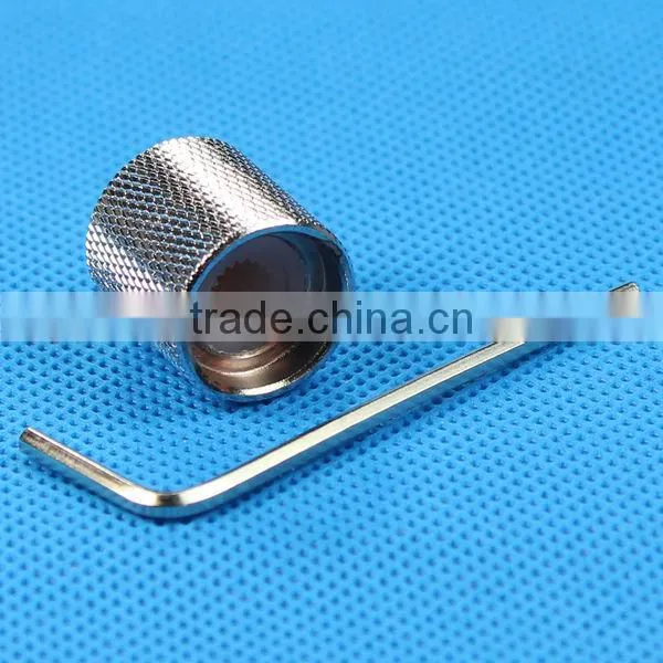 18 teeth silvery metal guitar knobs