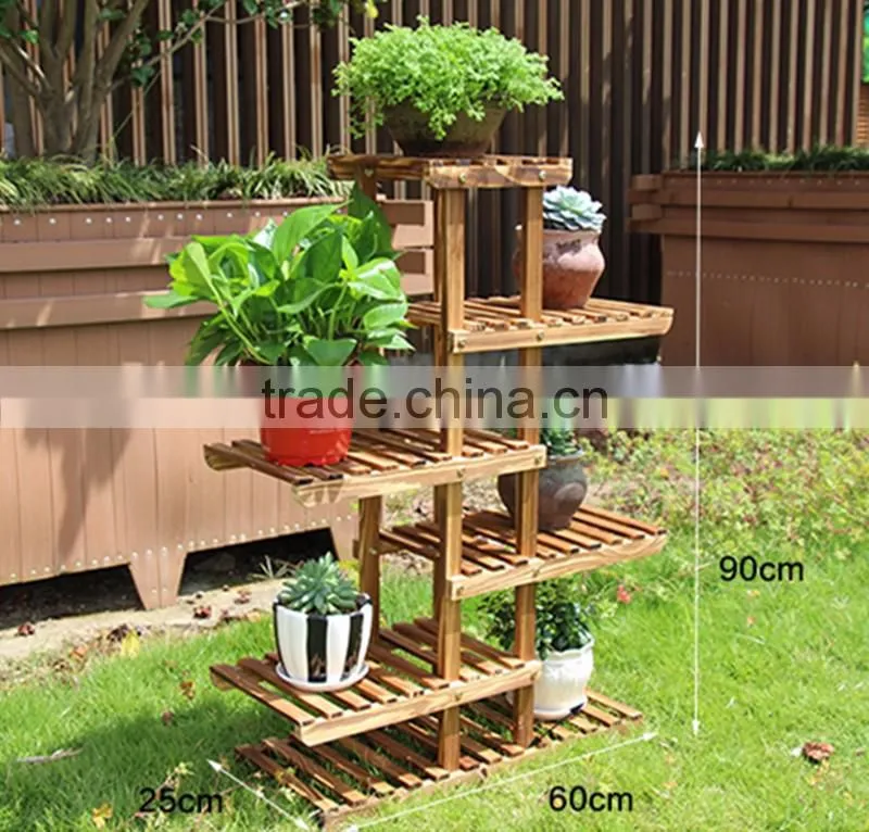 2016 wooden flower pot stand pictures