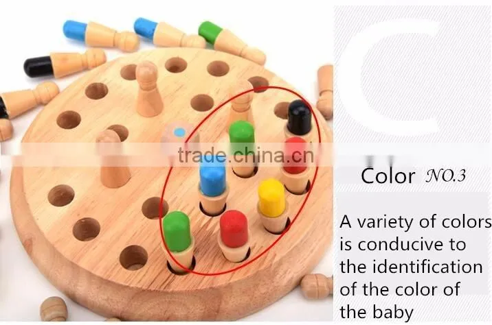 OEM custom kids intelligence wooden education toy play chess game