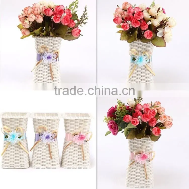 Made in china cheap whoelsale paper rope hand made wedding vases