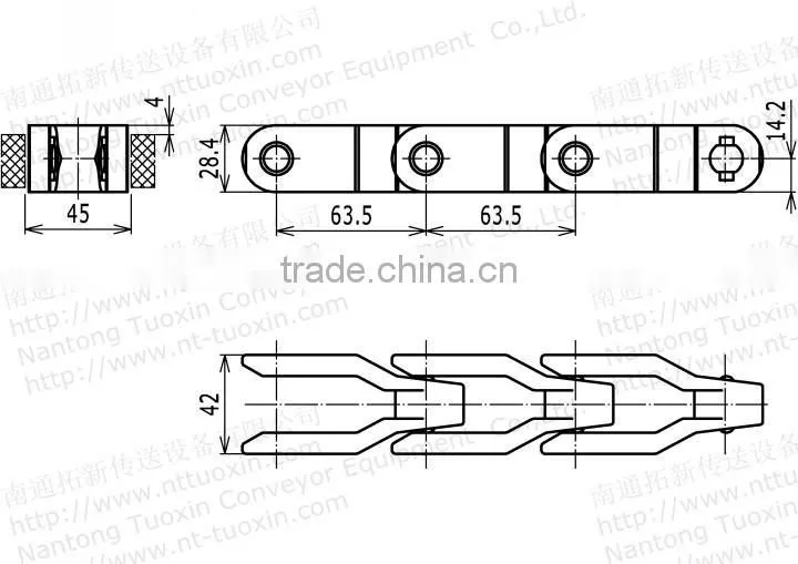2600-O Case Conveyor Chains
