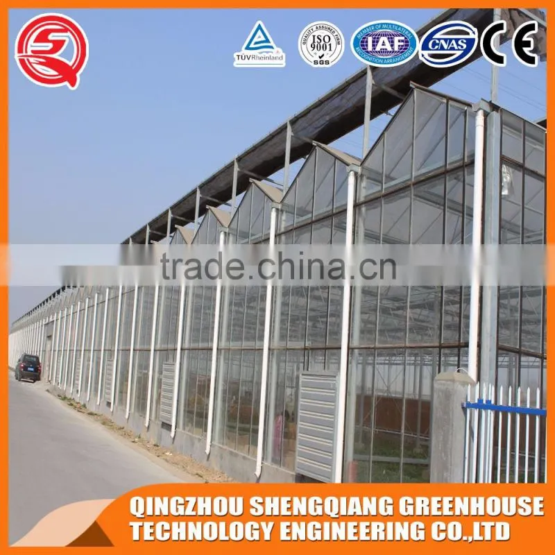 The way of build glass greenhouse to plant flowers and vegetables