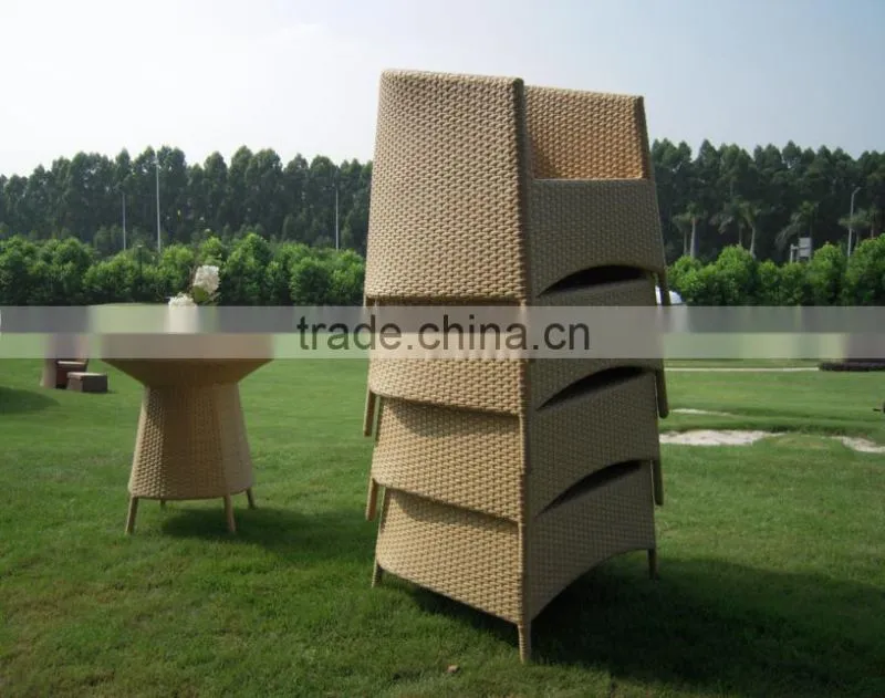 New PE Rattan Outdoor Furniture Garden Cafe Table Set