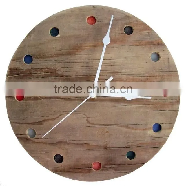 Wooden Vintage Painting Wall Clock
