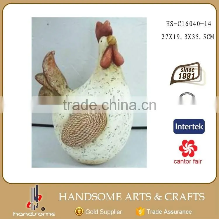 14 Inch Antique Home and Garden Decorative Rooster Figurine