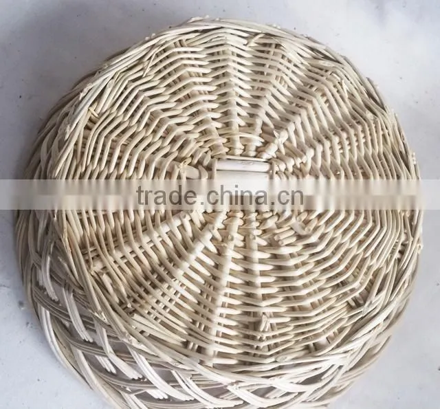 Hot sale handicraft wicker bread tray