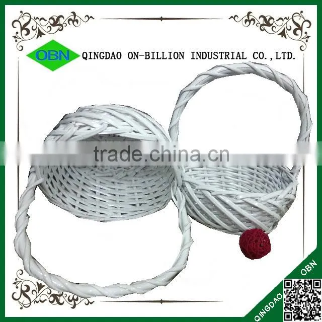 Willow flower wicker wedding decoration baskets for gift
