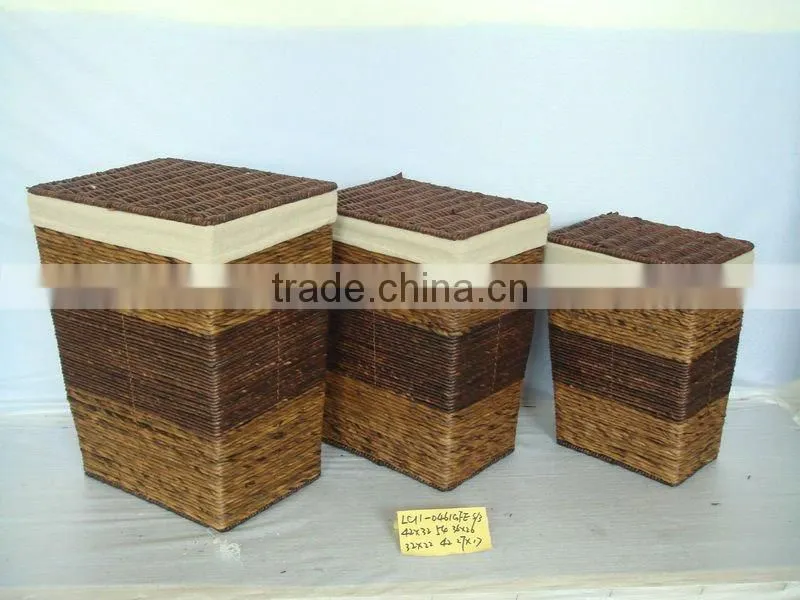 beautiful corn husk,rattan storage basket