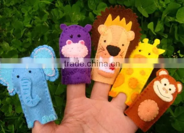 2017 best selling new product decorative custom handmade fabric felt cheap fashion china innovative finger puppet wholesale