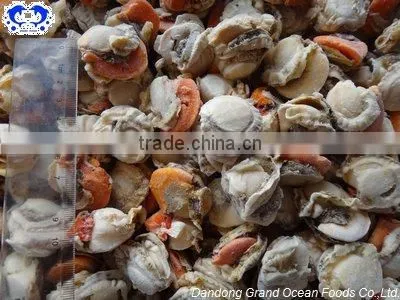 frozen scallop meat with roe and frill