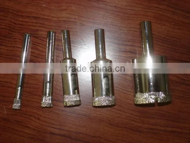 Good quality Electroplated Diamond core drill bits with stainless steel drill guide