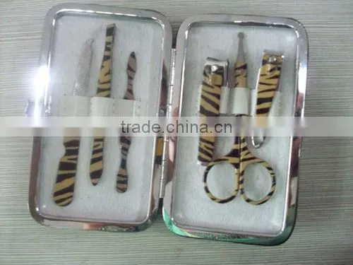 6pcs wallet typed gifts stainless steel Manicure Set/Beauty Set/Beauty Kit metal category