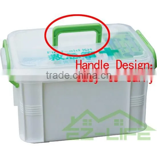 2016 new design plastic rattan plastic medical first aid storage box/organizer/kit/case for home workplace car