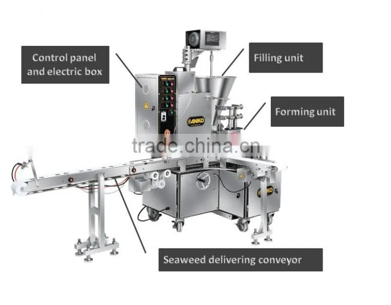 Anko Chinese Frozen Seaweed Shumai/ Shomai Machine