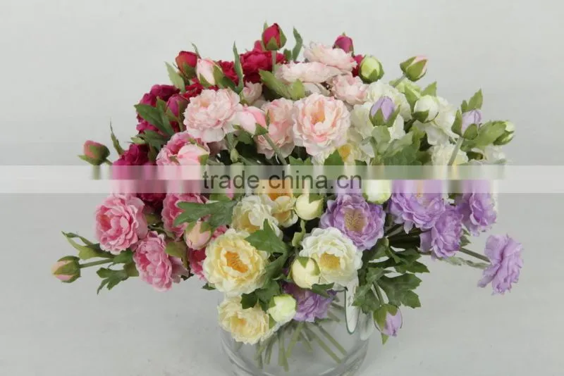 fake artificial wholesale decoration mini ranunculus flowers