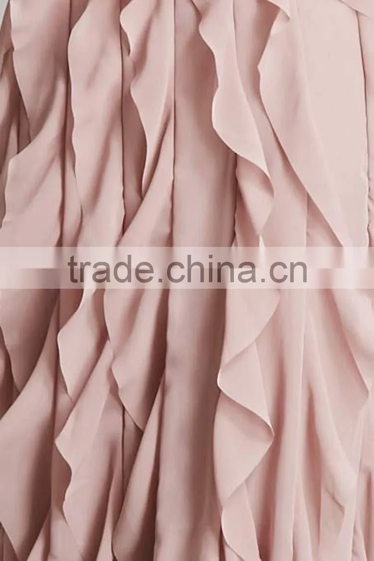 China Clothing OEM evening Gown wholesale slim dress women Ruffled Maxi Dress