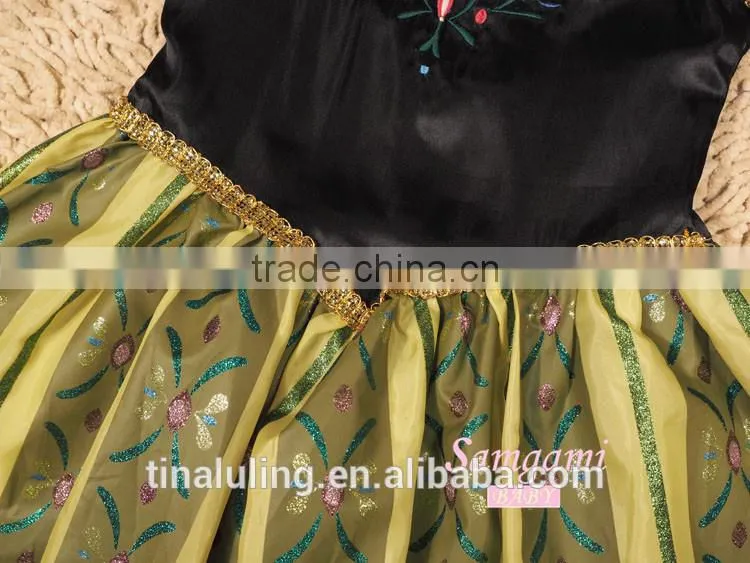 new fashion baby girls party wear dress kids party wear dress girls rainbow flower dress