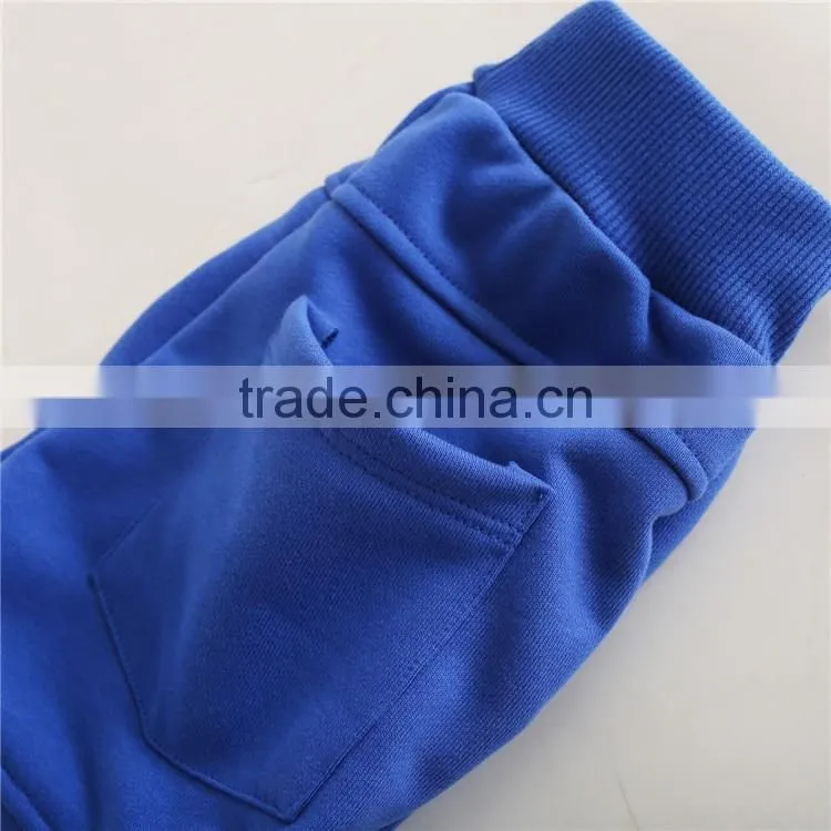high quality 100% cotton school children age 4-14Years kids jogging pants/cheap custom design kids sports track pants