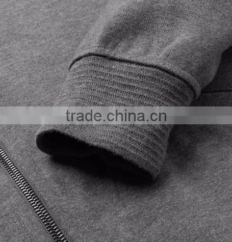 Men's Gray Double-faced Cotton-blend Jersey Hoodie