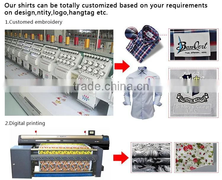 wrinkle free high quality 100% cotton man shirts