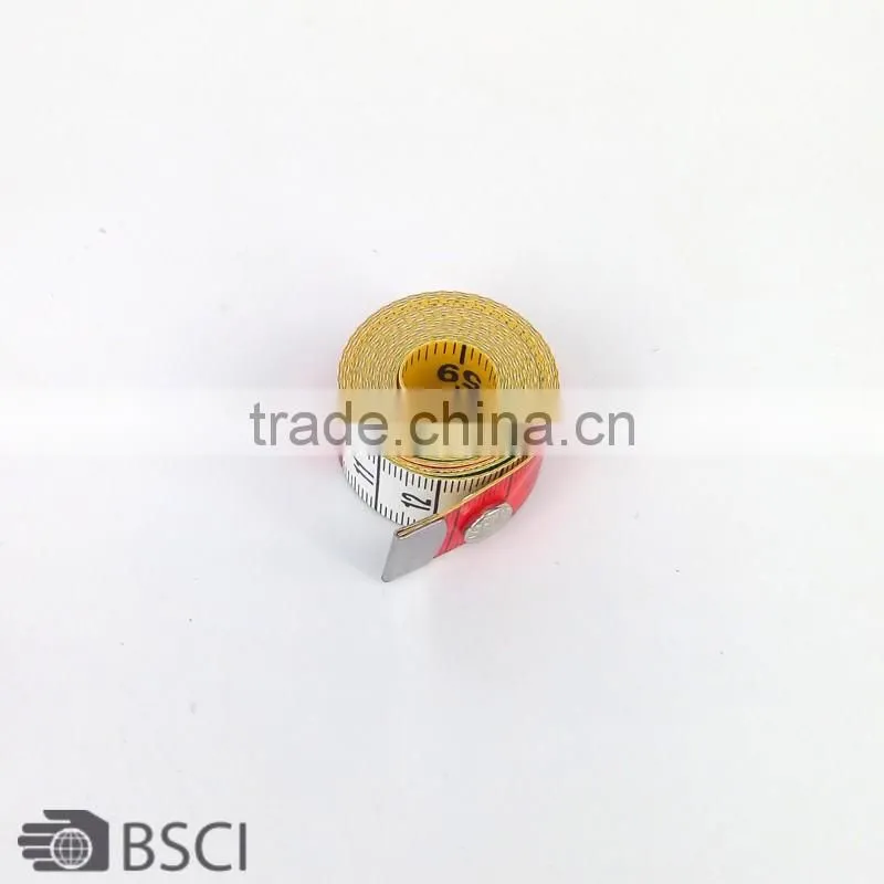 D D pvc Free 60Inch/1.5M Practical Measuring Ruler with button Tailor's Tape Colorful Sewing Ruler Measure Tape Centimetre Scale