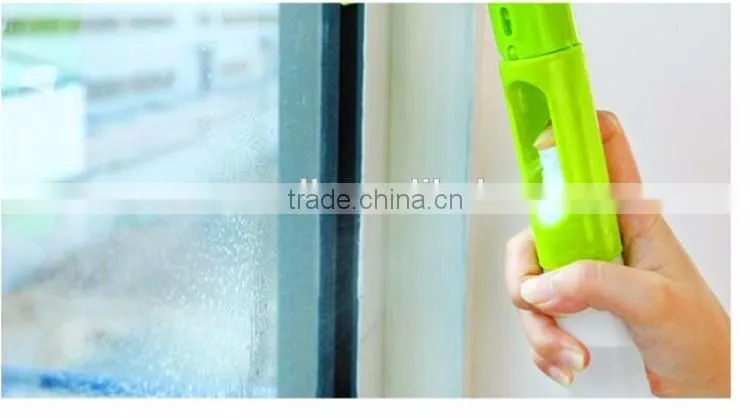3 in 1 spray window squeegee with sponge and rubber, window cleaner, glass window cleaning wiper
