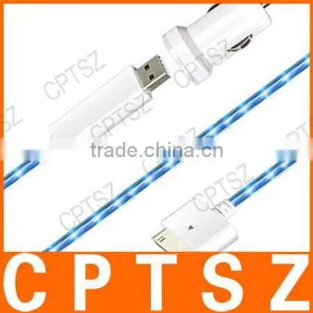 Usb cable with visible led light