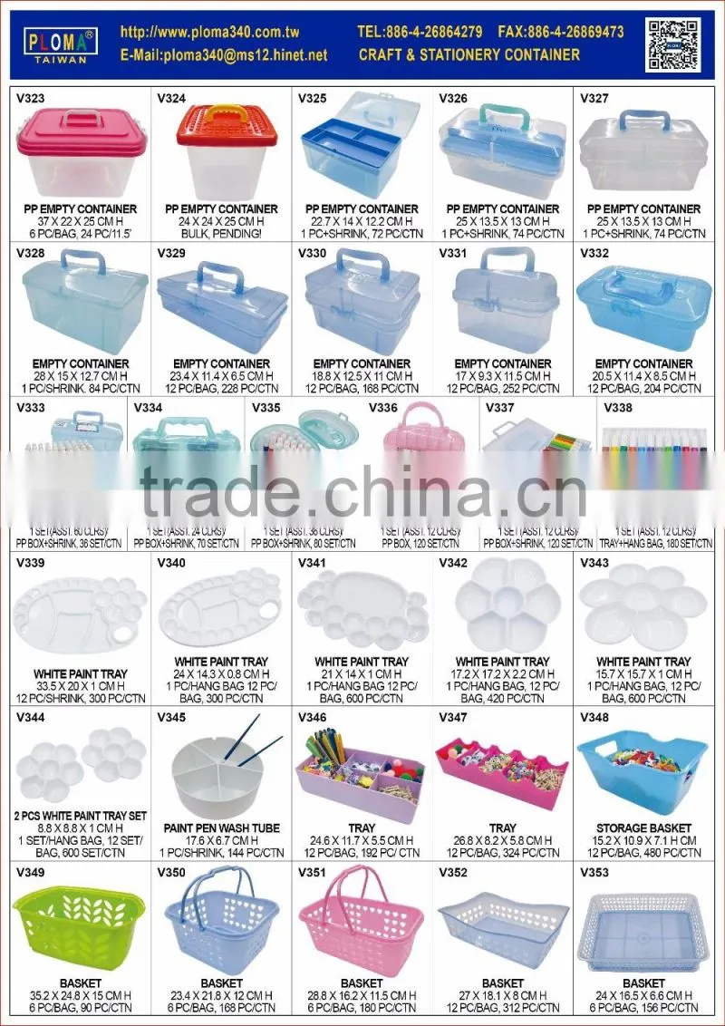 Watercolor paint tray, Round plastic paint brush washer