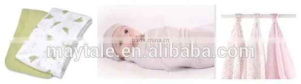 Hot Sales 100% Cotton Muslin Baby Wraps