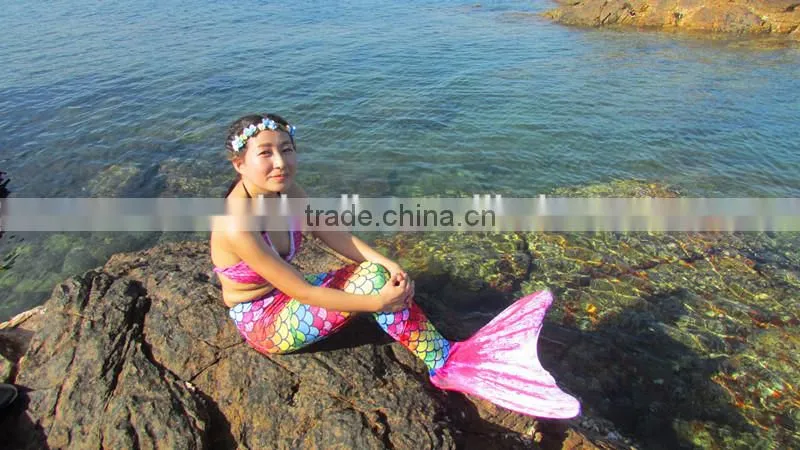 Custom High Quality Kids Swimwear Mermaid Tail